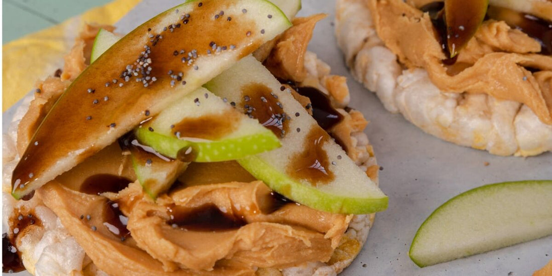 Galletas de arroz con mantequilla de maní